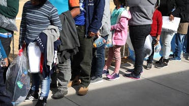 Migrants arrive at an Annunciation House facility to be cared for after being released by the U.S. Immigration and Customs Enforcement on January 14, 2019 in El Paso, Texas. (AFP)