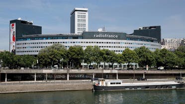 This file photo taken on June 1, 2019 shows the Maison de la Radio, the headquarters of the radio broadcasting group Radio France. (AFP)