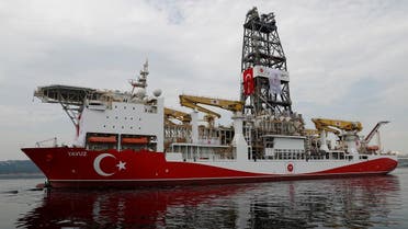 Turkish drilling vessel Yavuz sets sail in Izmit Bay, on its way to the Mediterranean Sea, off the port of Dilovasi, Turkey, June 20, 2019. REUTERS