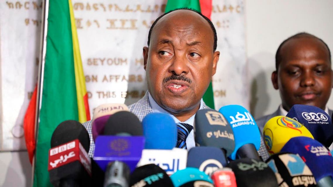 Special envoy of the Ethiopian Prime Minister Ambassador Mahmoud Dreir speaks to the press at the Ethiopian embassy, Khartoum, Sudan Tuesday, June 11, 2019. (File photo: AFP)