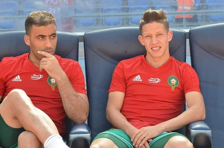 حمدالله بجانب باعدي خلال مباراة سابقة