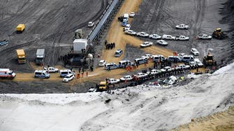 Climate protesters leave German coal mine