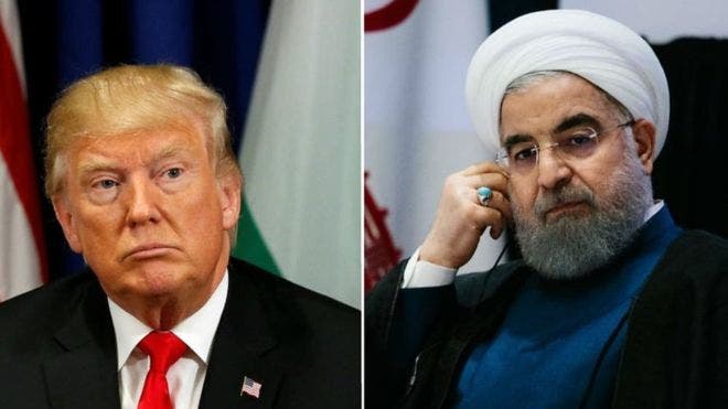 الرئيسان الإيراني روحاني والأميركي ترمب