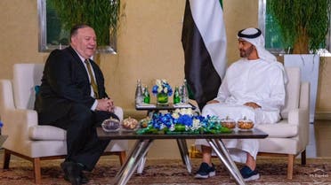 Mike Pompeo and Mohammed bin Zayed. (Twitter/@USAinUAE)