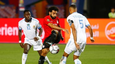 Egypt's Mohamed Salah shoots a goal. (Reuters)