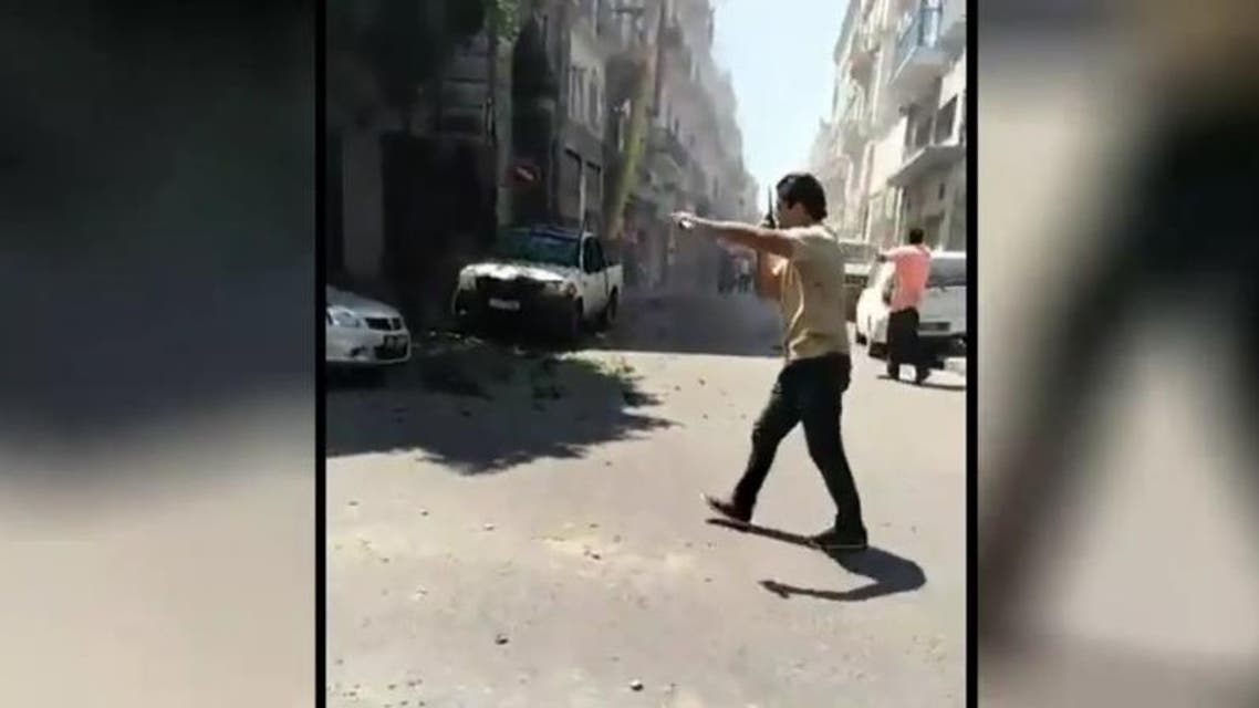 Tunisia explosion 1. (Screen grab)
