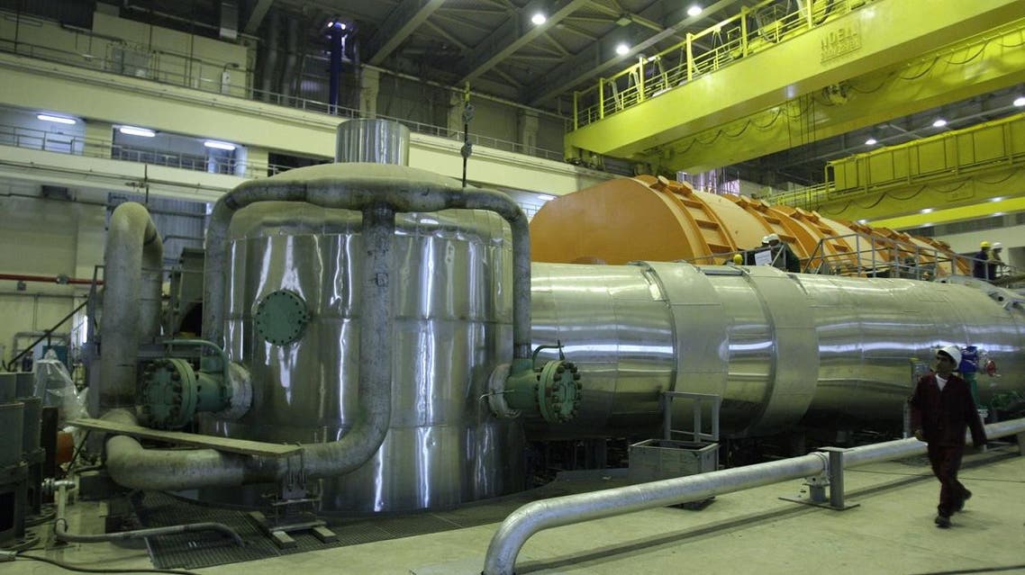 A picture shows the inside of reactor at the Russian-built Bushehr nuclear power plant in southern Iran. (AFP)