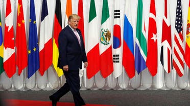 US President Donald Trump arrives at the G20 summit in Osaka on June 28, 2019. (Reuters)