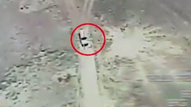 شاهد.. مقاتلات التحالف تدمر مخزن صواريخ في معقل الحوثيين