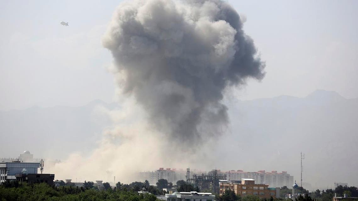 Smokes rises after an explosion in Kabul, Afghanistan, Monday, July 1, 2019. (AP)