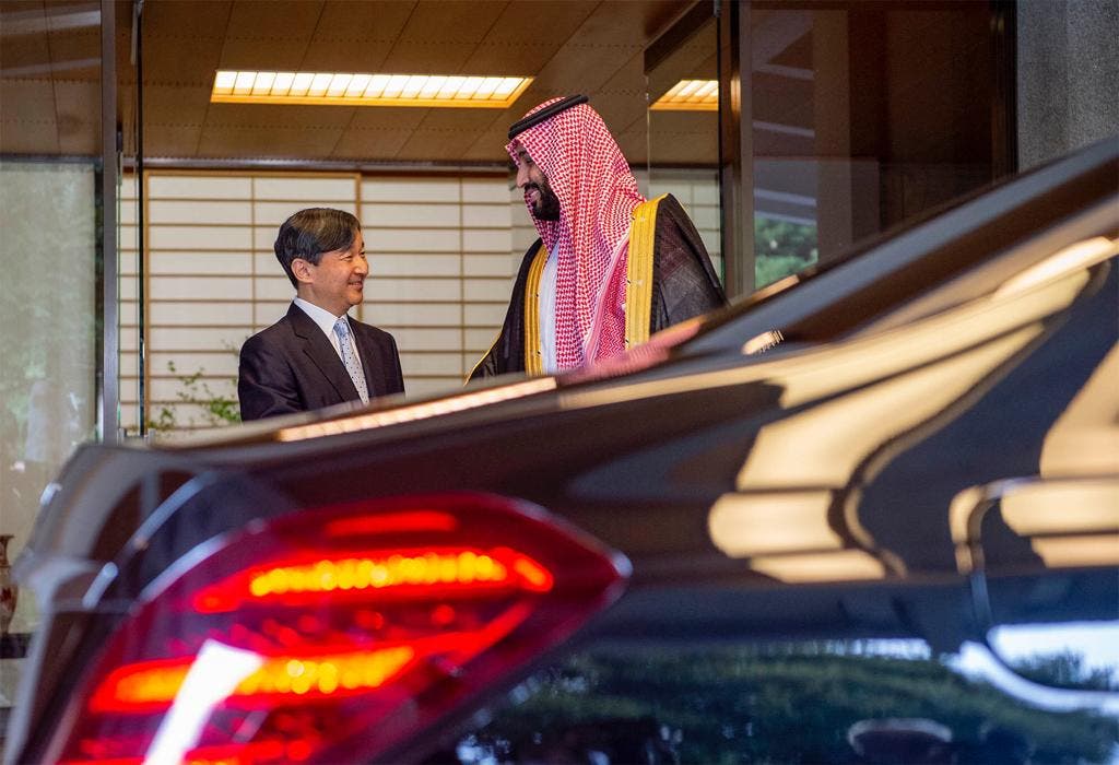 Saudi Crown Prince and Japan Emperor - SPA