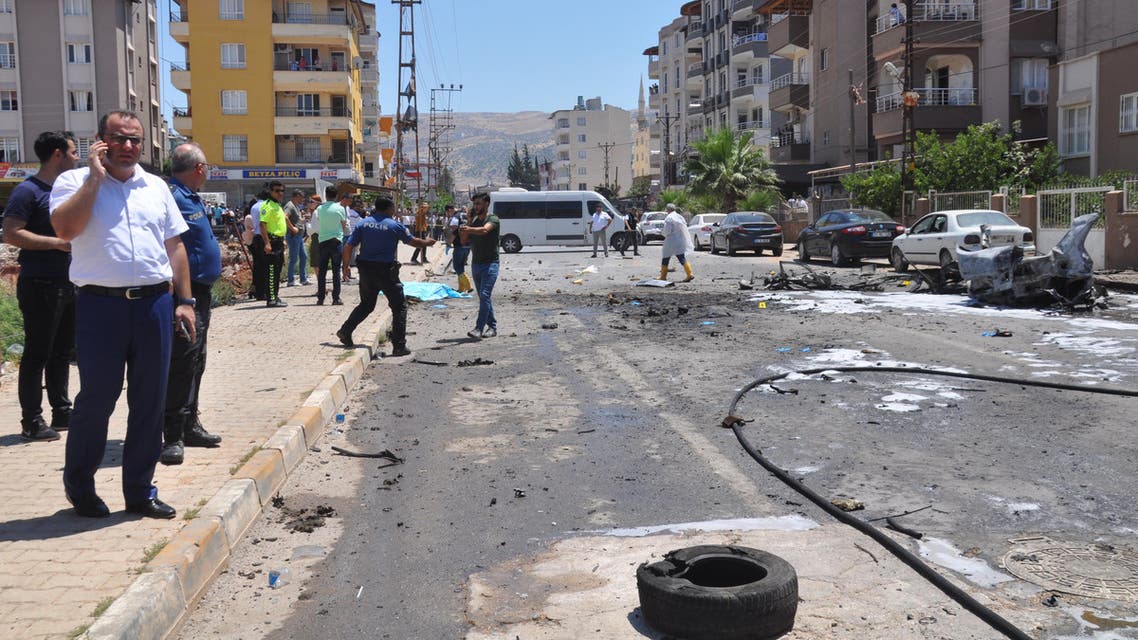 مكان التفجير في الريحانية 5-7-2019