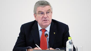 International Olympic Committee (IOC) President Thomas Bach speaks during an IOC Executive Board meeting in Tokyo Friday, Nov. 30, 2018.  (AP)