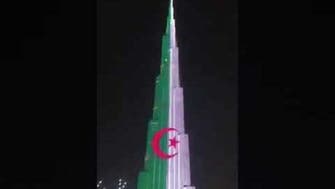 شاهد برج خليفة يشارك الجزائريين احتفالاتهم بعيد الاستقلال 