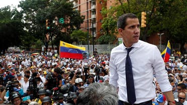 Juan Guaido rally against Maduro's government, in Caracas. (Reuters)