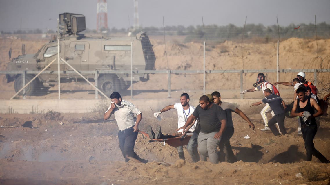مواجهات على حدود غزة gaza