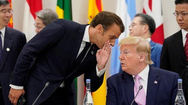 France's President Emmanuel Macron speaks with U.S. President Donald Trump during a meeting at the G20 leaders summit in Osaka. (File photo: Reuters)