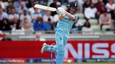 England’s Eoin Morgan in action during the semifinal match against Australia at Edgbaston, Birmingham, Britain, on July 11, 2019. (Reuters)