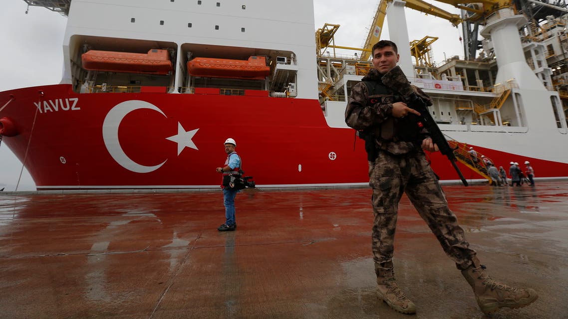 سفينة تنقيب تركية عن الغاز في سواحل قبرص