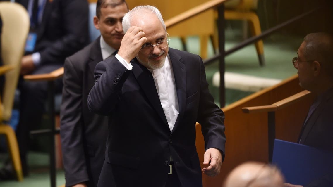 Iranian Foreign Minister Mohammad Javad Zarif attends the 72nd High-level Meeting on Peacebuilding and Sustaining Peace at United Nations Headquarters in New York, on April 24, 2018.