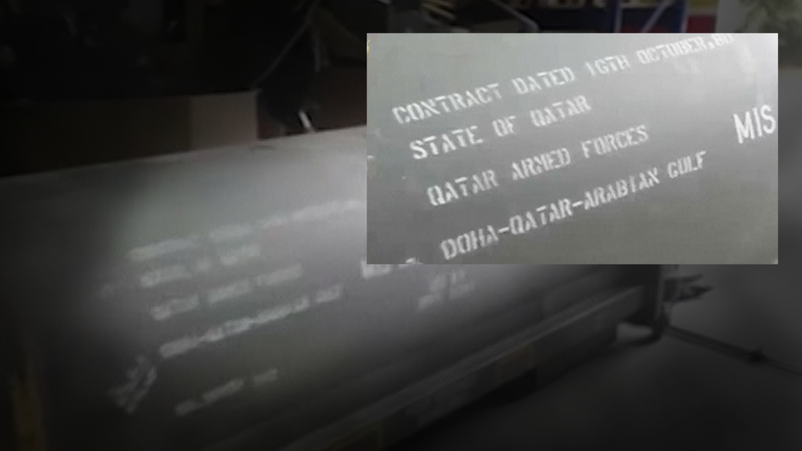 Qatar Itally neo-Nazi weapons - Screengrab: Reuters