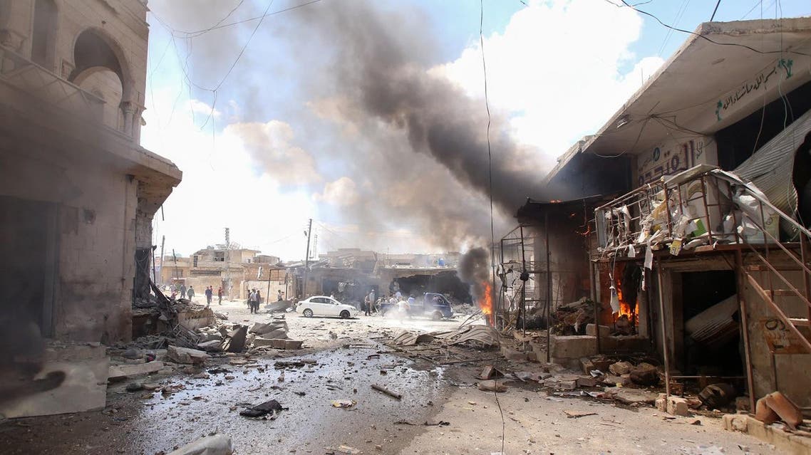 Syria airstrikes July 16 (AFP)
