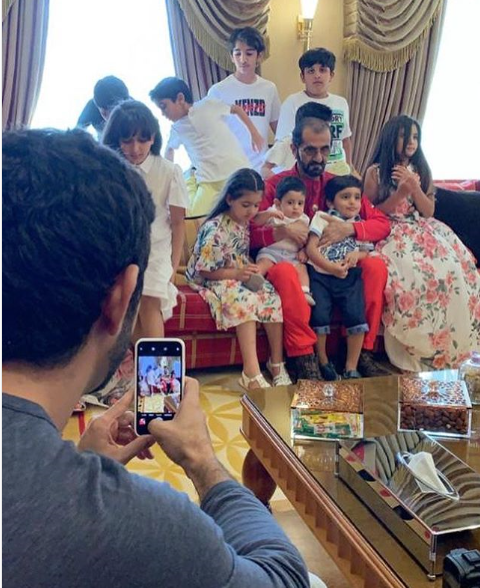 Muhammad bin rahsid celebrates his Birthday with family