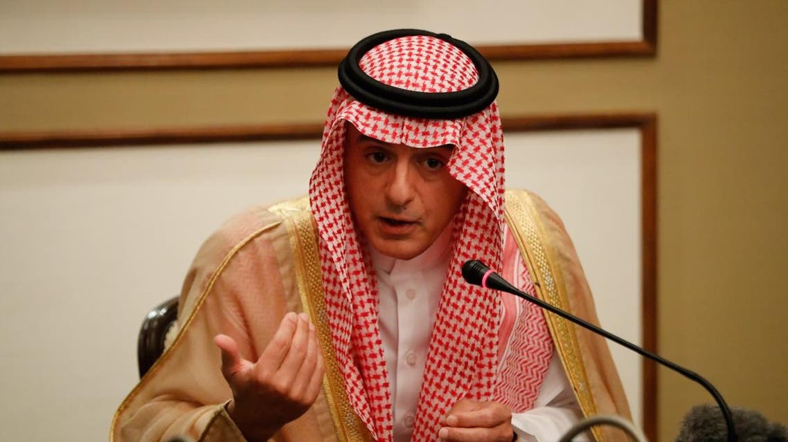 Saudi Minister of State for Foreign Affairs Adel al-Jubeir speaks during a press briefing. (File photo: AFP)