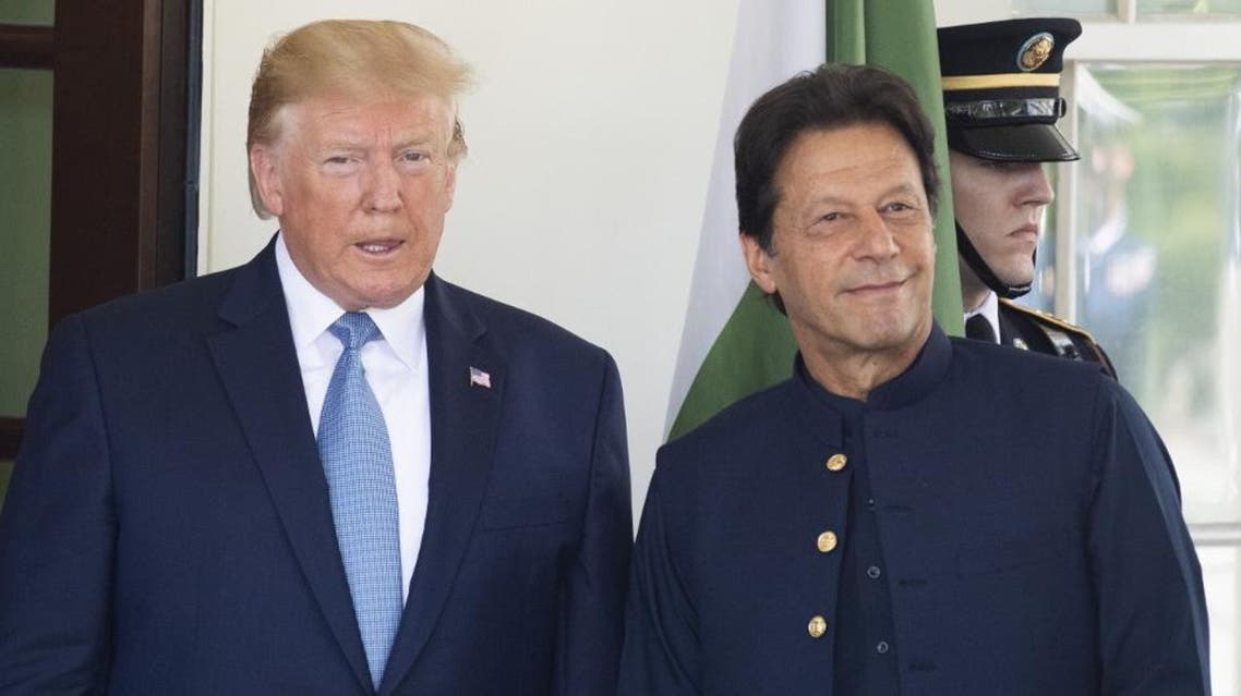 Imran Khan and Trump AFP