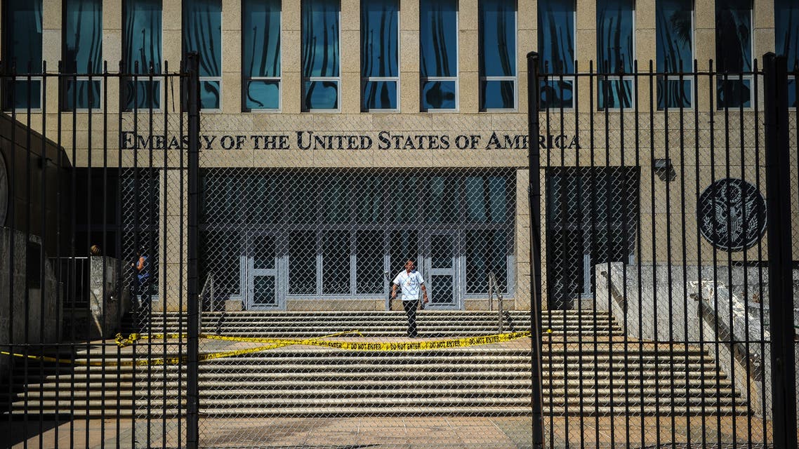 Picture of the US embassy in Havana, taken on October 3, 2017. Cuba's Foreign Minister Bruno Rodriguez on Tuesday slammed the US expulsion of Cuban diplomats as unjustified... unfounded and unacceptable, in a deepening row over mysterious attacks on staff at the US embassy in Havana.