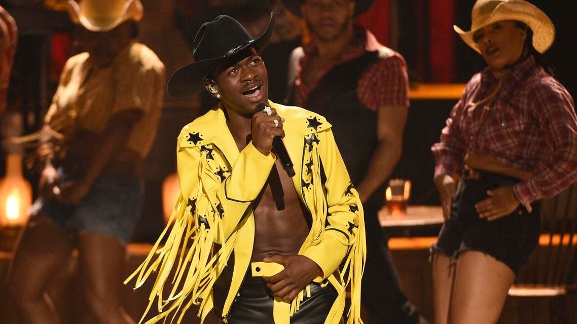  Lil Nas X performing "Old Town Road" at the BET Awards in Los Angeles. (File photo: AP)