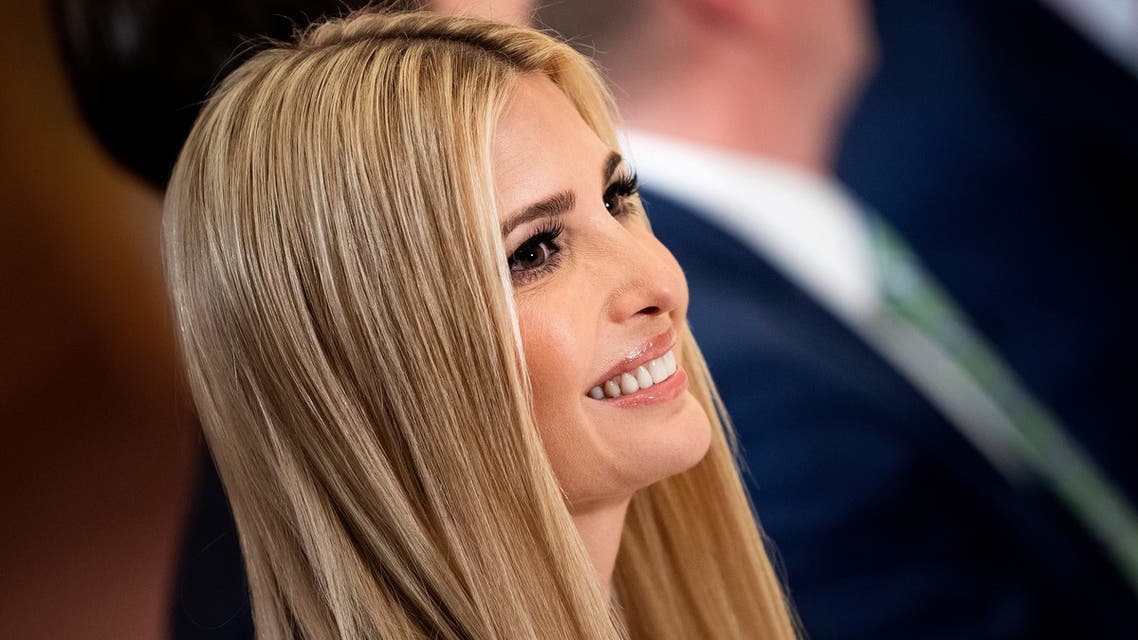 Advisory to the President Ivanka Trump waits for a dinner with US President Donald Trump, Australia's Prime Minister Scott Morrison and others at the Imperial Hotel in Osaka on June 27, 2019.