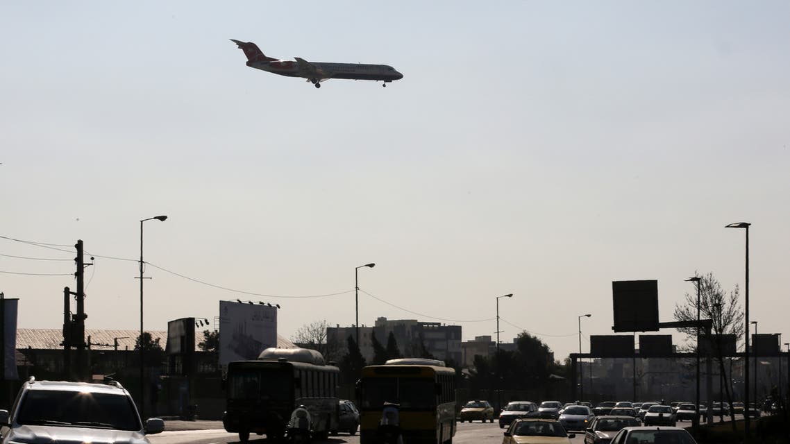 A passenger plane prepares to land at Mehrabad airport in the Iranian capital Tehran on January 18, 2016.
