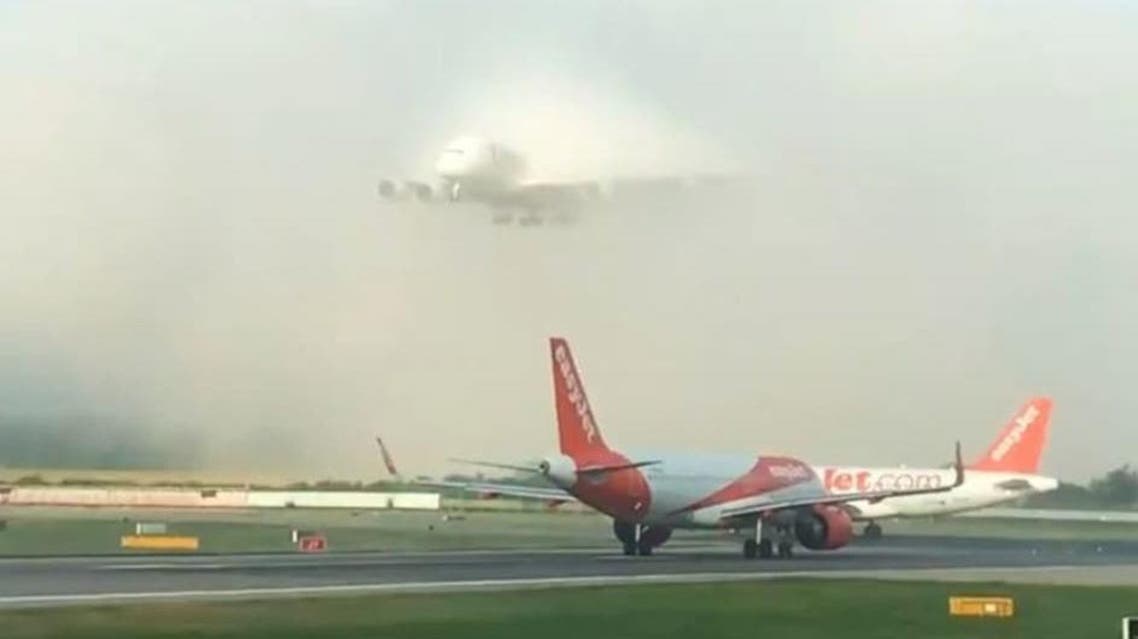 fog and plane