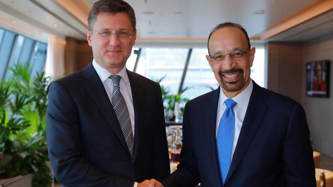 khalid al falih and russian counterpart (twitter)
