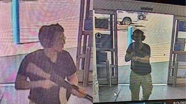 This CCTV image obtained by KTSM 9 news channel shows the gunman identified as Patrick Crusius, 21 years old, as he enters the Cielo Vista Walmart store in El Paso. (Courtesy of KTSM 9/AFP)
