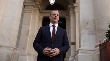 Dominic Raab is seen at the Foreign and Commonwealth building after being appointed as the Foreign Secretary by Britain's new Prime Minister Boris Johnson in London, Britain, July 24, 2019. Dan Kitwood/Pool via REUTERS