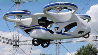 Japan’s NEC shows ‘flying car’ hovering steadily for minute