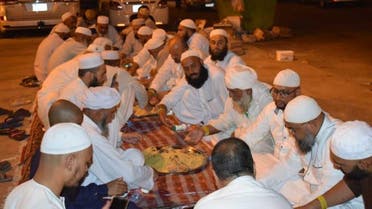 warm welcome by natic Saudi citizen of Pilgrims in his city