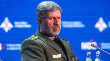 Iranian Defense Minister Amir Hatami attends the VII Moscow Conference on International Security MCIS-2018 in Moscow on April 4, 2018. (AFP)