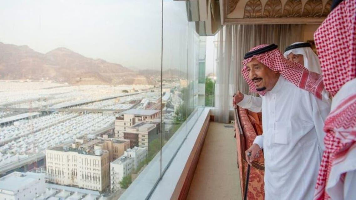Shah Salamn visit mina