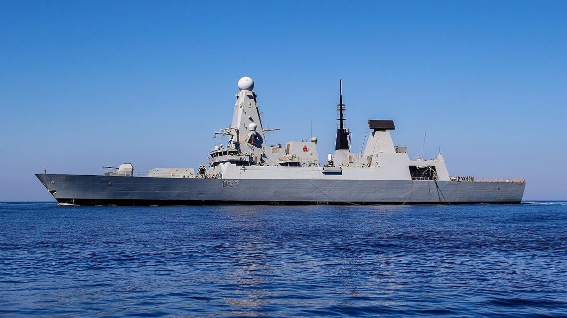 A file photo shows the British Type 45 Destroyer HMS Duncan at sea in the Mediterranean off Crete. (AFP)