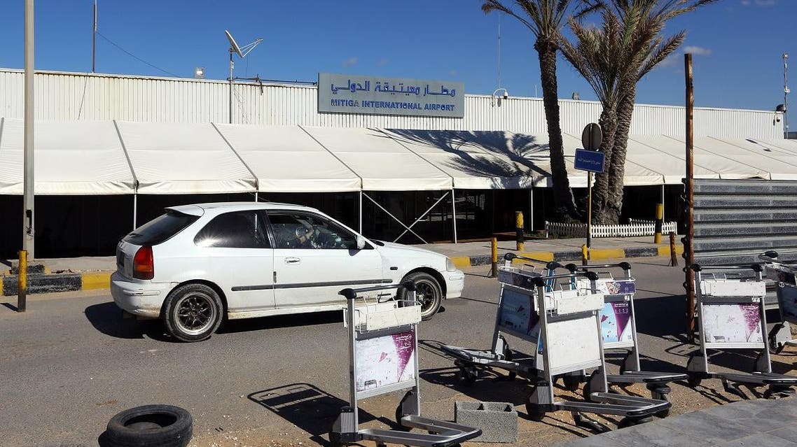 File photo of the Mitiga International Airport in the Libyan capital Tripoli. (AFP)