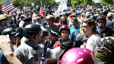 Police in Portland braced for violence at the rally that has raised fears of a replay of last year's deadly "Unite the Right" protests in Charlottesville, Virginia. (AFP)