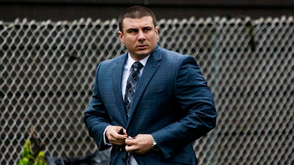 New York City police officer Daniel Pantaleo leaves his house Monday, May 13, 2019, in Staten Island, N.Y. (File photo: AP)