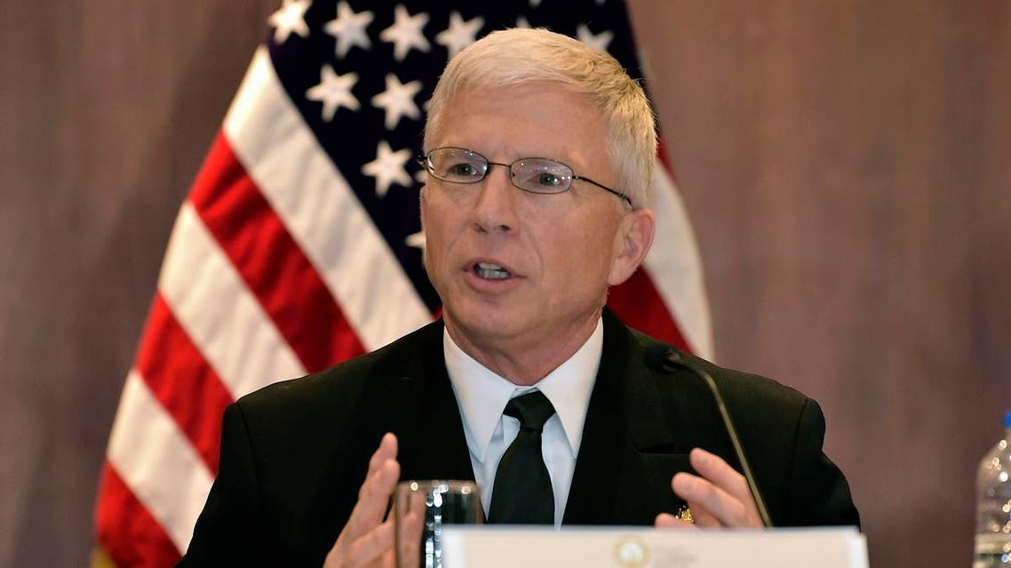 US Admiral of the Southern Command Craig Faller speaks during a press conference. (File photo: AFP)