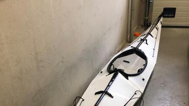 shows a kayak that is believed to be the boat used by Dutch WikiLeaks associate Arjen Kamphuis. (AFP)