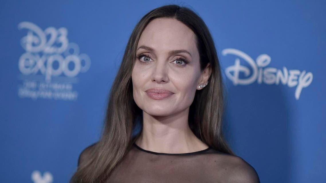 Angelina Jolie attends the Go Behind the Scenes with the Walt Disney Studios press line at the 2019 D23 Expo on Saturday, Aug. 24, 2019, in Anaheim, Calif. (AP)