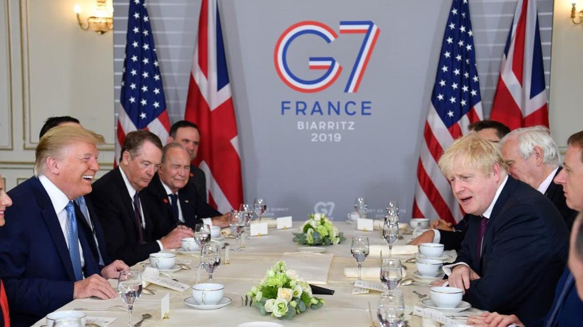 Trump, Boris Johnson, G7 AFP