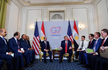 ترمب والسيسي من قمة السبع